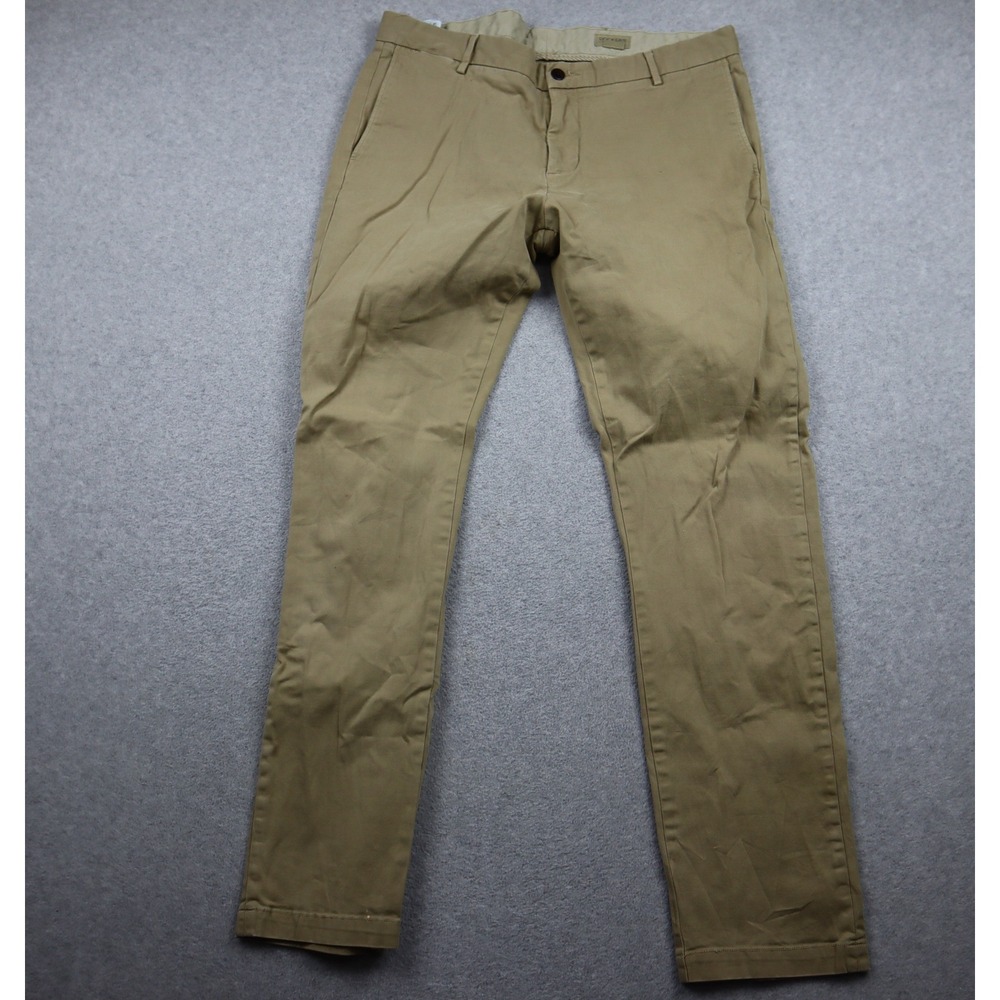 Dockers Chino Pants Mens 36x34 Slim Tapered Tan Khaki Stretch Cotton Trousers